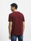 WES Casuals Wine Slim-Fit T-Shirt