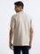 WES Casuals Beige Polo Neck T-Shirt