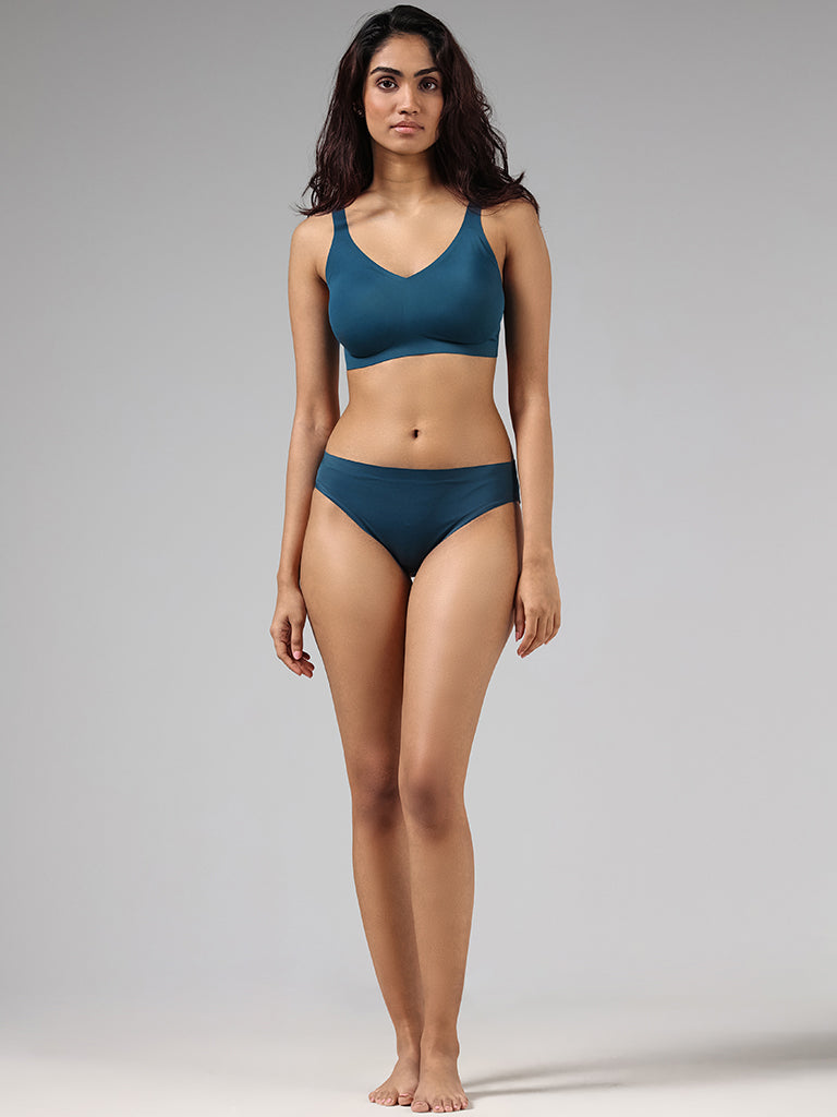 Buy Wunderlove Light Taupe Padded Seamless Bra from Westside