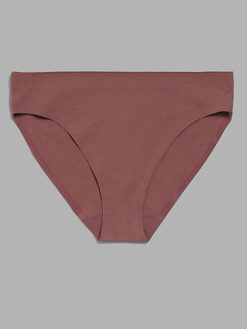 Wunderlove Solid Brown Seamless Brief