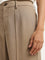 Wardrobe Beige Solid Trousers