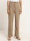 Wardrobe Beige Solid Trousers