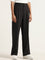 Wardrobe Black Striped-Patterned Trousers