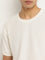 ETA White Knitted Slim Fit T-Shirt