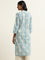 Utsa Light Blue Floral Kurta