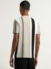 Nuon Beige Striped Slim Fit T-Shirt