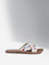 LUNA BLU Multicolour Floral Embroidered Raffia Slides