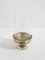 Westside Home Gold Etched Glass Candle Holder-Small