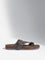 SOLEPLAY Dark Grey Buckle-Strap Leather Sandals