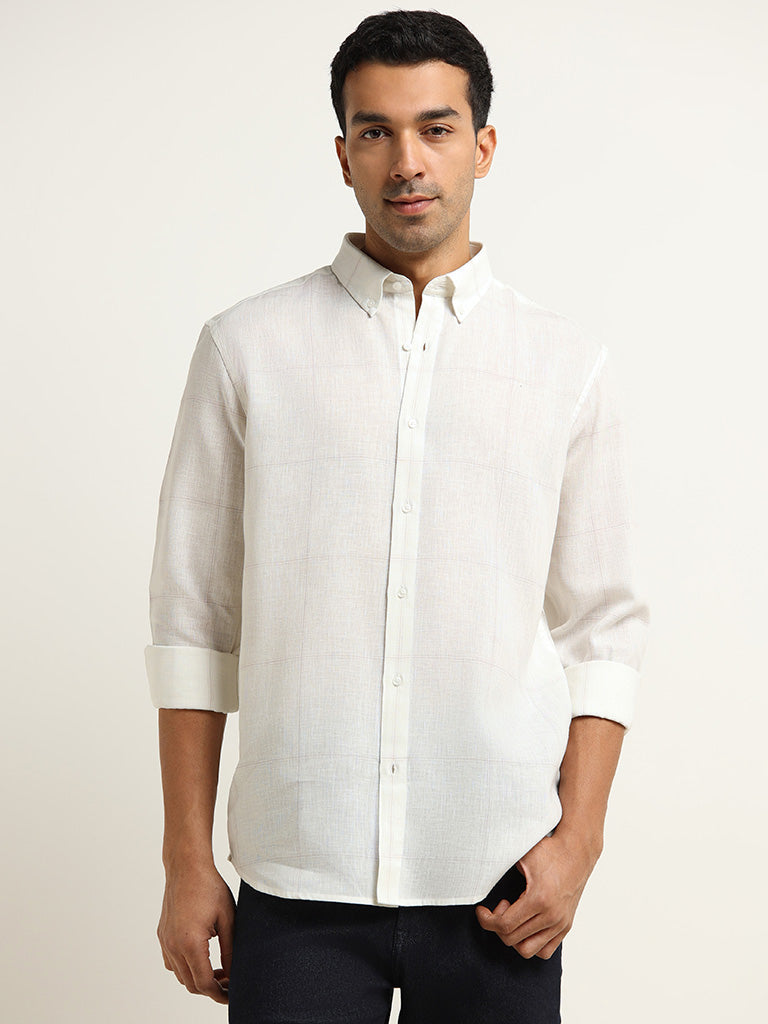 Ascot Off-White Relaxed Fit Shirt