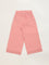 Utsa Kids Peach Crochet Trim Cotton Blend Palazzos (8 -14yrs)