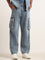 Nuon Blue Relaxed Fit Mid Rise Jeans  