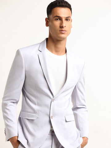 WES Formals Lilac Slim-Fit Blazer