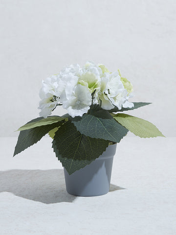 Westside Home White Potted Artificial Plant