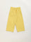 Utsa Kids Yellow Mid-Rise Wide-Leg Cotton Blend Palazzos (2 - 8yrs)