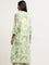 Utsa Green Botanical Design A-Line Kurta