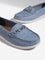 LUNA BLU Blue Hardware-Detailed Loafers