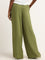 LOV Green High Rise Wide Leg Pants