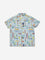 HOP Kids Light Blue Surf Board Printed Shirt