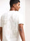 Nuon Cream Printed Slim Fit T-Shirt