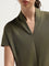 Wardrobe Solid Olive Relaxed-Fit Top