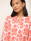 Utsa Coral Ikat Printed Cotton Straight Kurta