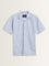 WES Casuals Blue Striped Design Relaxed-Fit Cotton Shirt