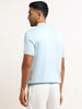 Ascot Light Blue Relaxed-Fit Polo T-Shirt