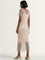 Nuon Light Pink Mesh Embellished Straight Dress with Inner