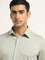 WES Formals Light Sage Slim-Fit Shirt