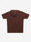 Y&F Kids Dark Brown Hooded T-Shirt