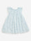 HOP Baby Light Blue Floral Mesh Dress