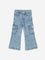 HOP Kids Blue Straight Fit Mid-Rise Jeans