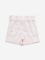 HOP Kids Light Pink Paperbag-Waist Mid-Rise Cotton Shorts