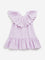 HOP Kids Lilac Ruffle Design Tiered Cotton Dress