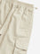 Y&F Kids Beige Cargo-Style Mid-Rise Joggers