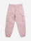 Y&F Kids Pink Cargo-Style Mid-Rise Joggers