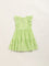 Utsa Kids Green Gingham Checkered Tiered Cotton Dress (2 - 8yrs)