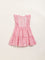 Utsa Kids Pink Gingham Checkered Tiered Cotton Dress (2 - 8yrs)