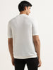 Ascot White Solid Relaxed Fit T-Shirt