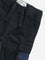 HOP Baby Dark Navy Mid-Rise Cotton Blend Cargo Joggers