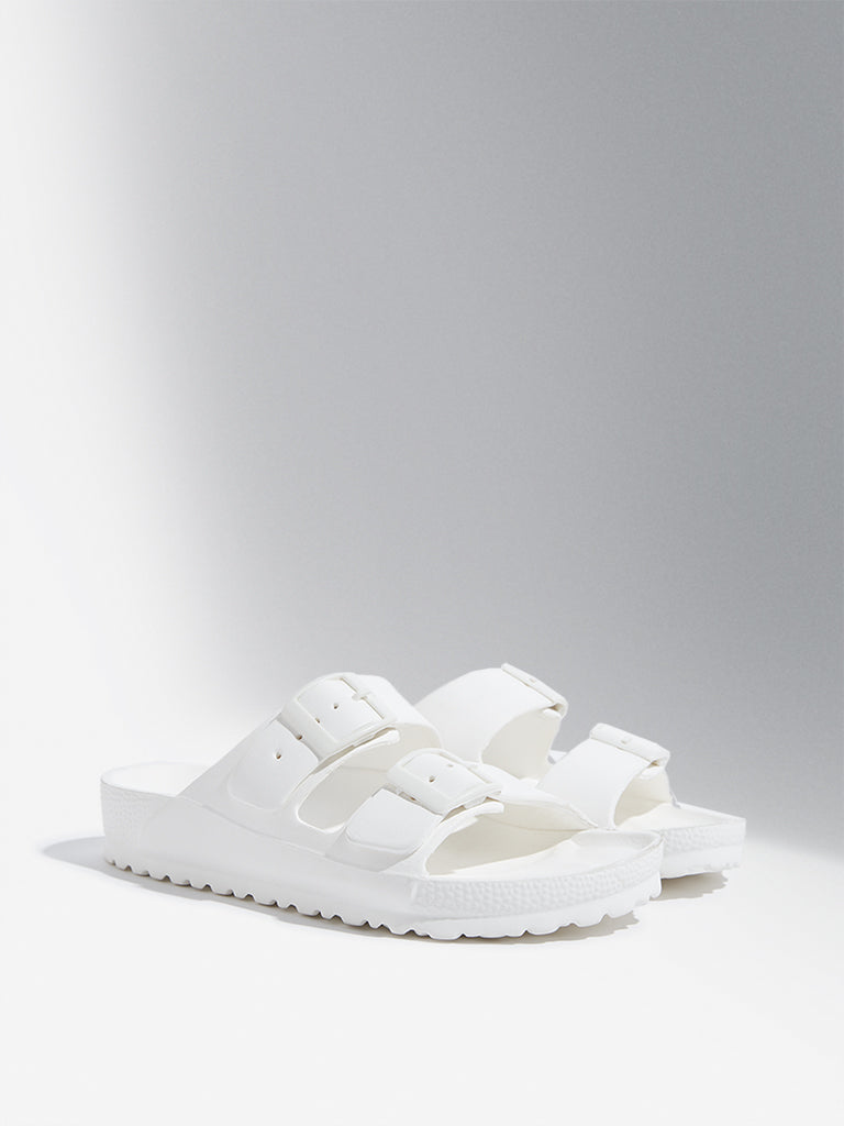 LUNA BLU White Double Band Flip-Flop