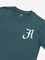 Y&F Kids Teal Text Print Cotton T-Shirt