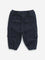 HOP Baby Navy Mid-Rise Cotton Blend Joggers