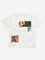 Y&F Kids Off-White Graphic Printed Cotton T-Shirt