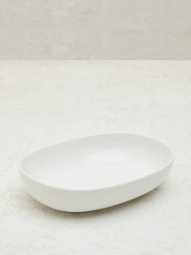 Westside Home White Rectangular Vegetable Dish