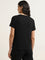 Wunderlove Black Ribbed Textured Top