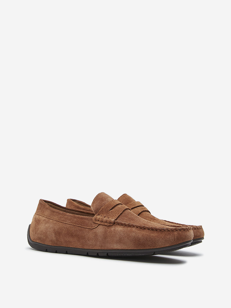 SOLEPLAY Tan Suede Loafers