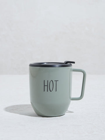 Westside Home Mint Text Design Mug with Lid