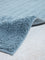 Westside Home Dusty Blue Self-Striped Bathmat